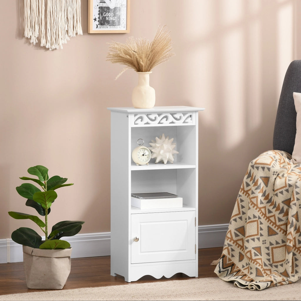 Mobile da bagno ¨C zephmum ¨C MDF bianco 40x23x80 cm