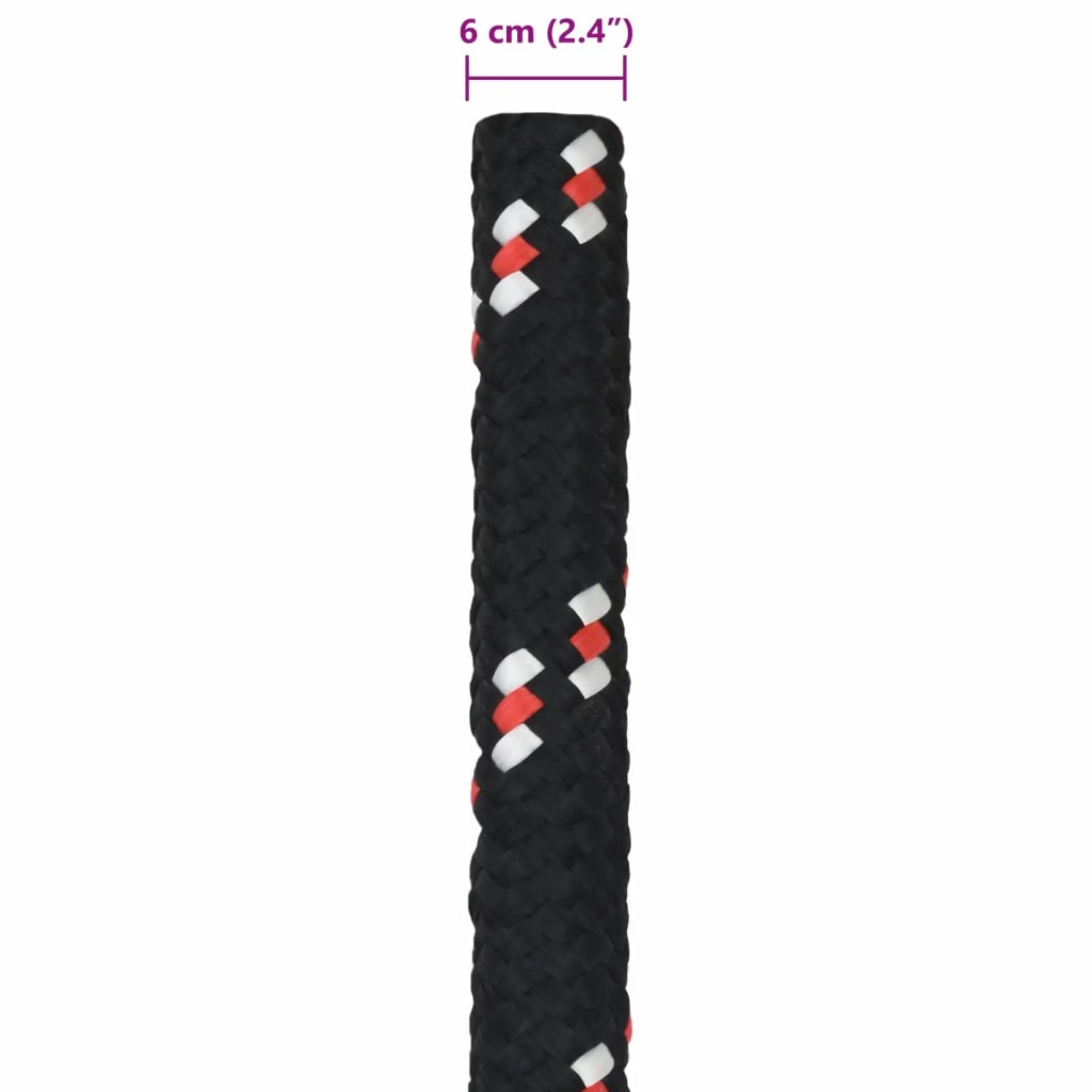 Corda da Barca 10 m 6 Nero e Rosso PP 42029568