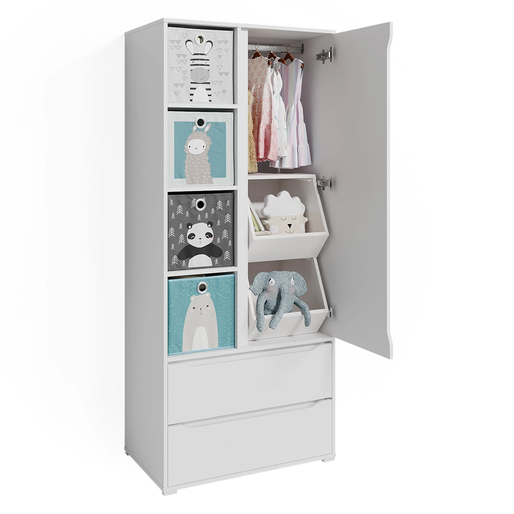 Vicco Armadio multifunzione Bianco 80 x 189.9 cm