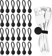 Cablettes magnetiche (24 pezzi), riciclabili e multiuso – Adatti per cavi per auricolari, USB e altri cavi, penne, ecc.
