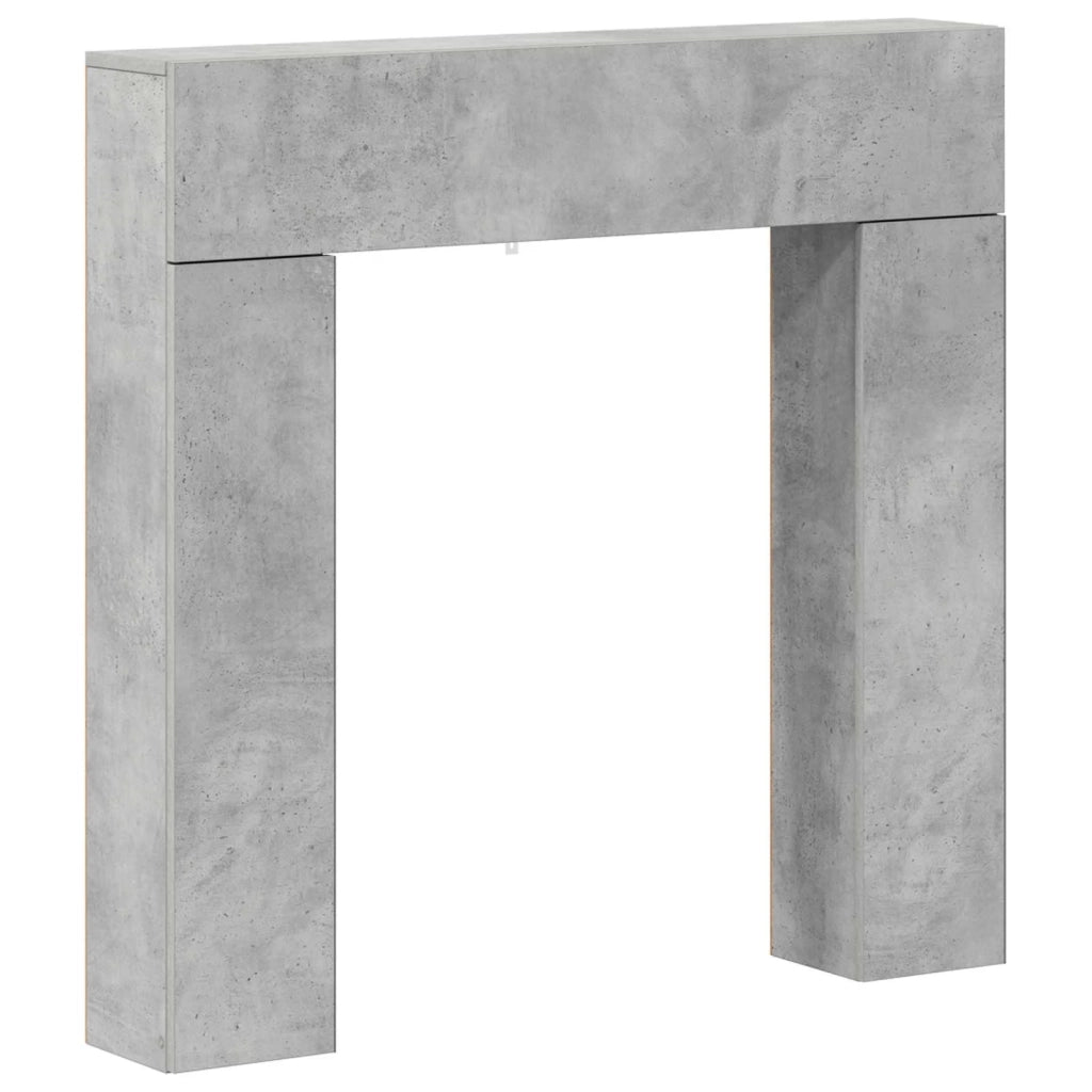 Cornice per camino Grigio Cemento 102 x 18 x 100,5 cm 8006601