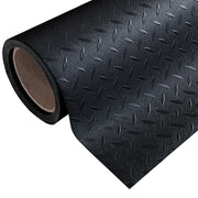 Rotolo Passatoia Copri Pavimento Gomma Pvc Ruvida Antiscivolo Tappeto Lamiera Isolante Nera 100x450 cm