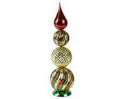 Ornamento polistirolo rosso 15x52 cm