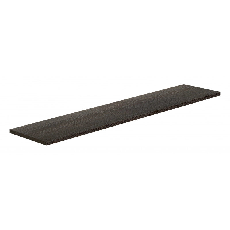 Mensola da Muro, Scaffale Legno, Mensola da Parete, Rovere Scuro, 96x20x1,8 cm - Smart