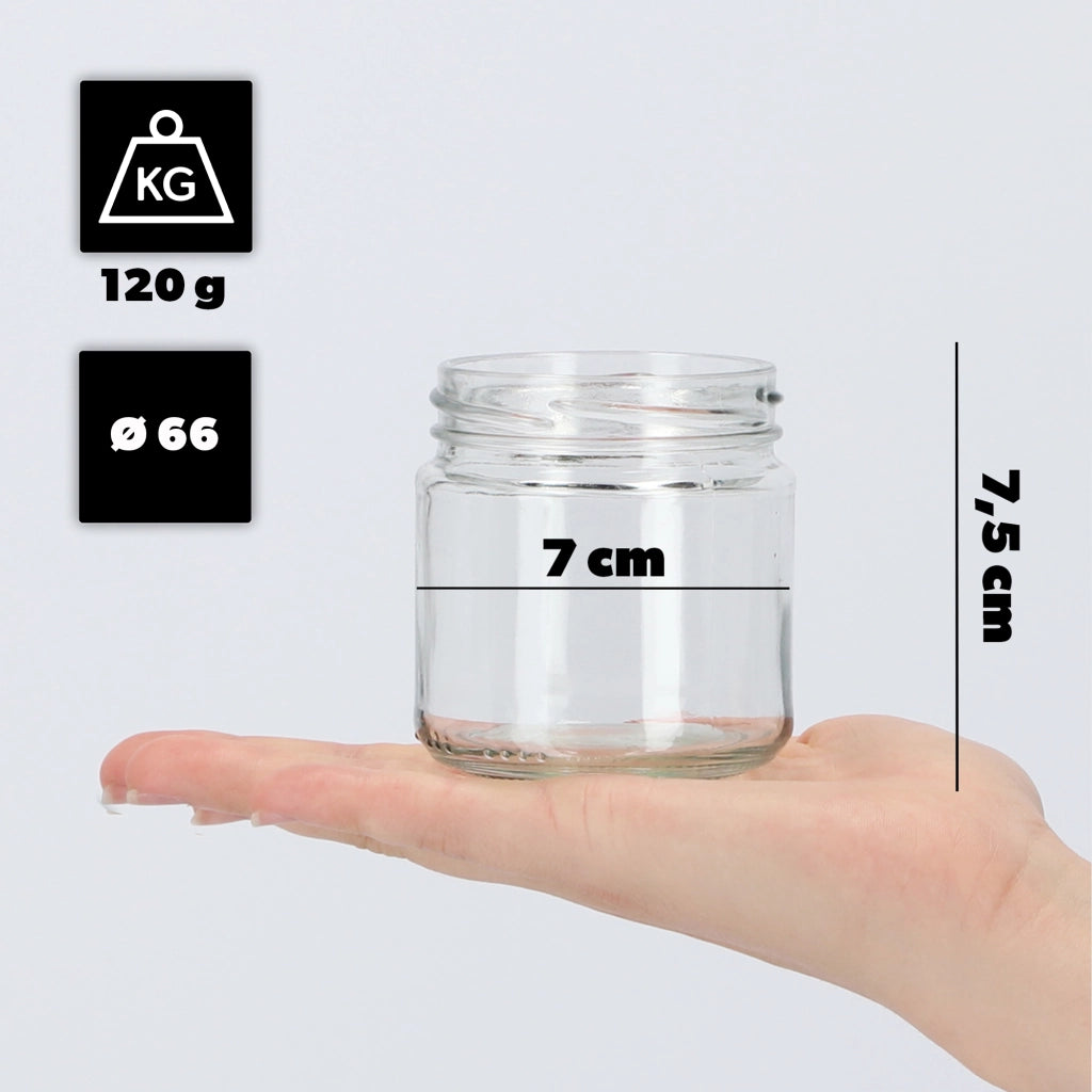 Barattoli per conserve KADAX Lerma 200ml 50 pezzi 66mm + coperchi "Mix di funghi"