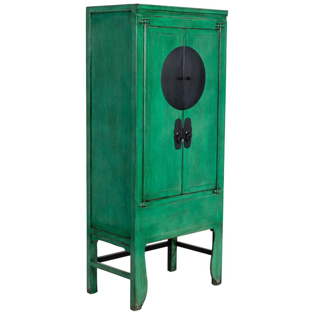 Armadio in legno verde 84x50x194h cm