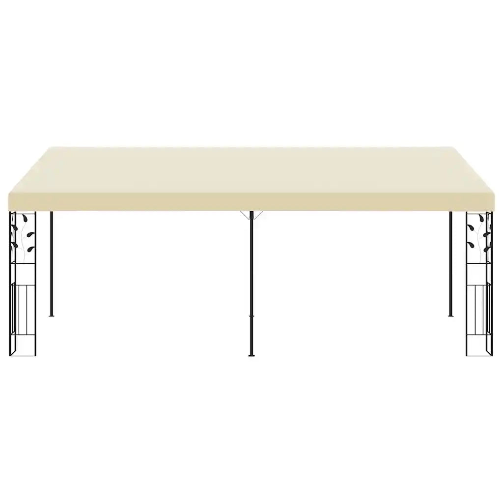 Gazebo a Parete 6x3x2,5 m Crema 47999