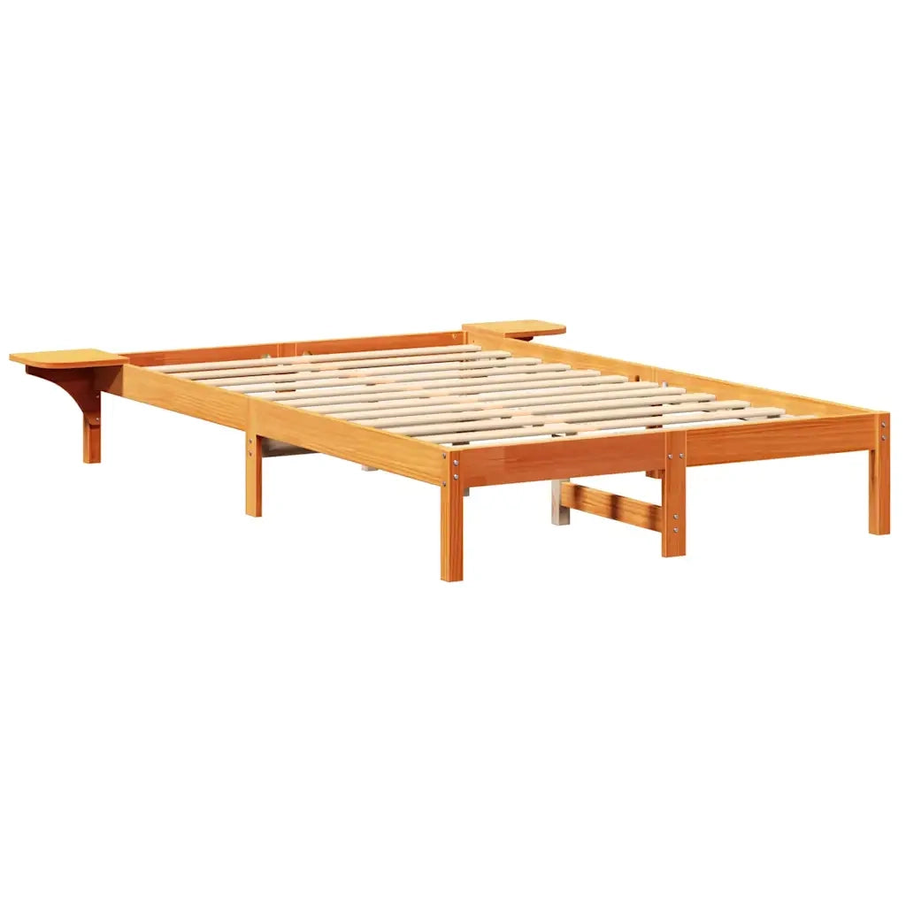Struttura del letto Marrone cerato 120 x 200 cm Pino massello 873192