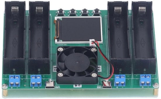 Testatore di Capacità di Batteria a Litiio con Alta Precisione, modulo con display digitale.