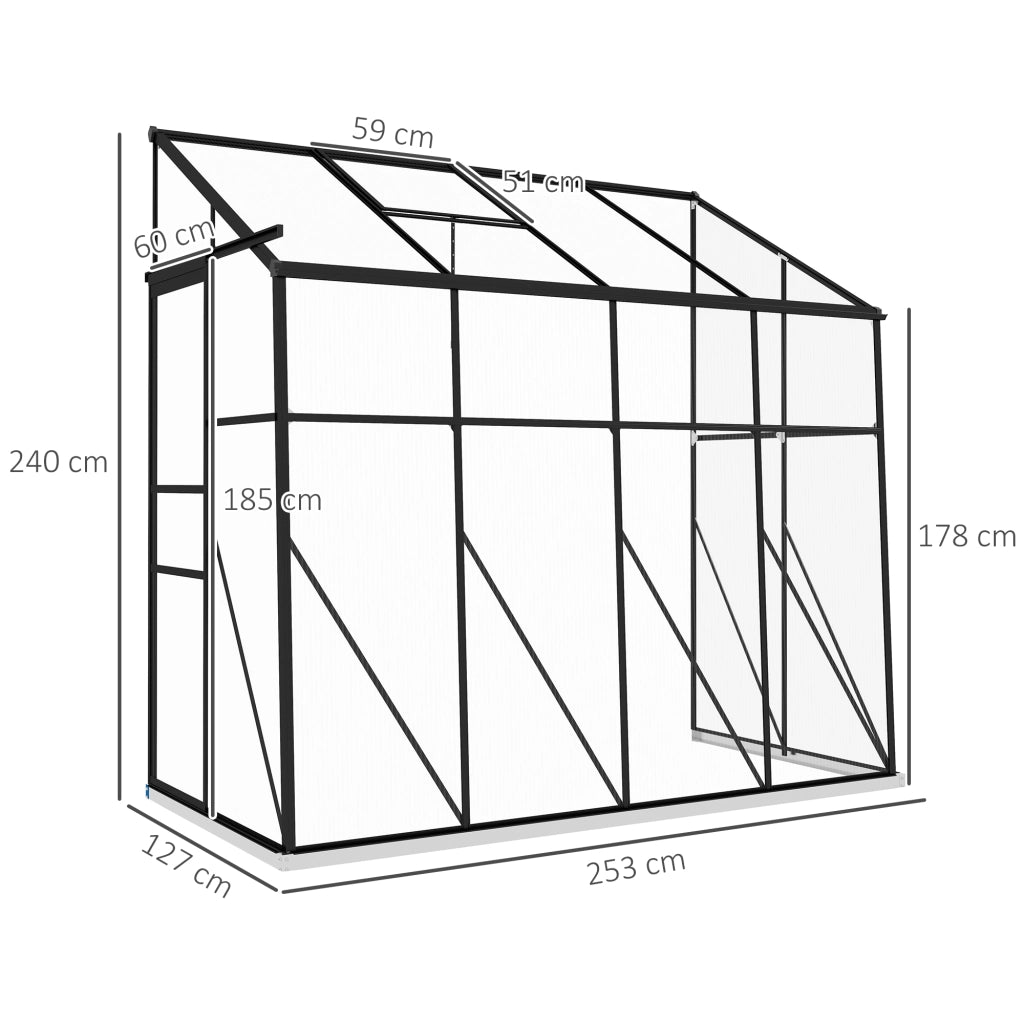 Serra da giardino ¨C Minimal ¨C 127x253x240 cm nero