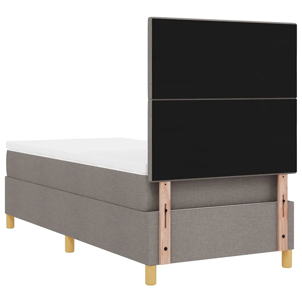 Letto a Sorgente LED con materasso Talpa 90 x 190 cm Tessuto 3343065