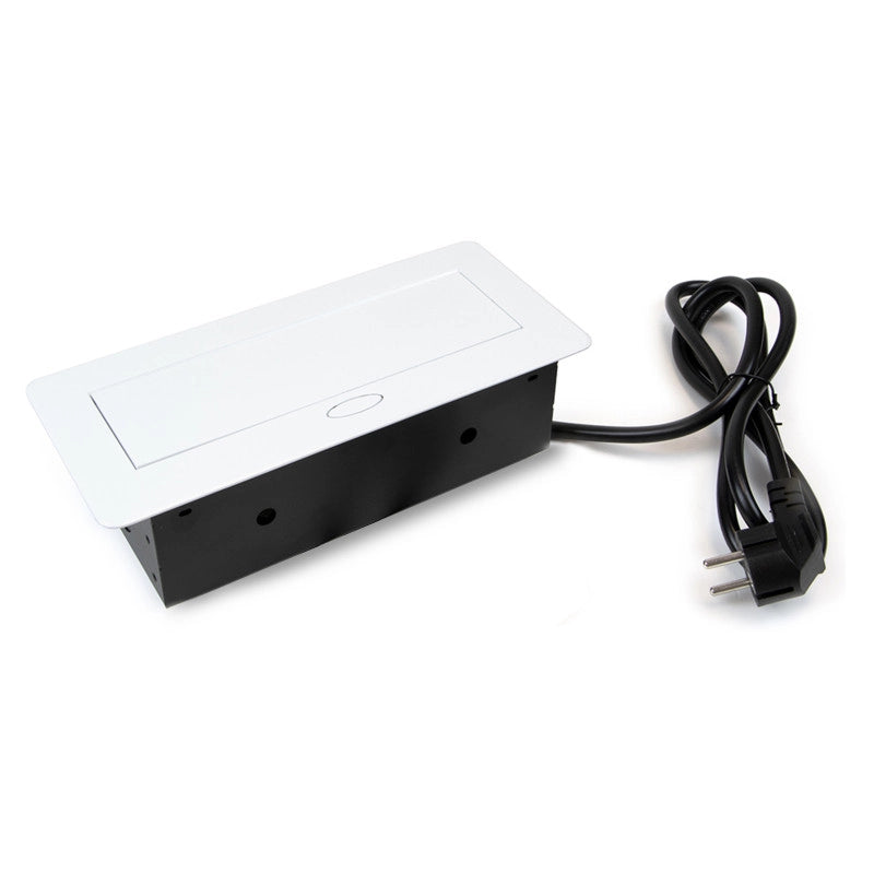 Multiconnettore da tavolo Atom 26 Lite, 225x111mm, 2 prese Schuko, 1 USB Tipo A, 1 USB Tipo C, Zama-Acciaio-Plastica, ..
