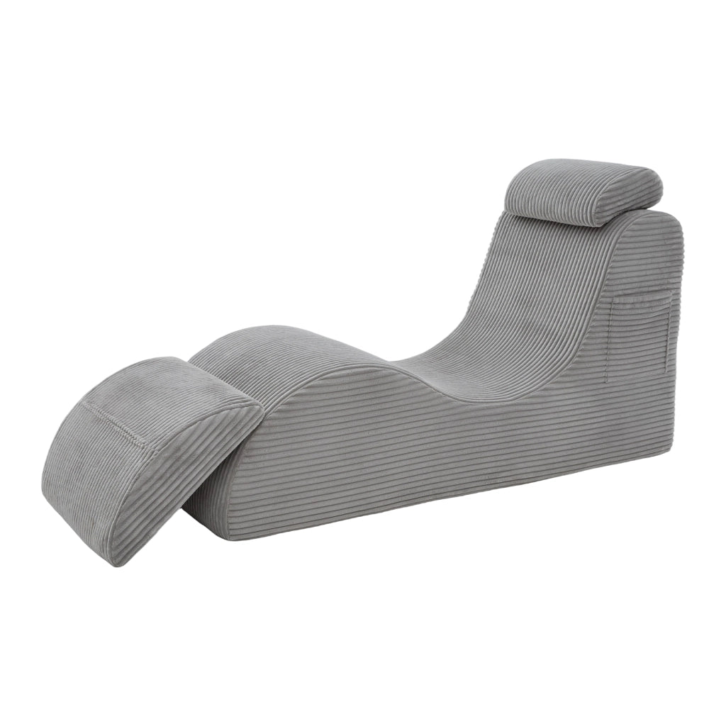 Poltrona Relax Ergonomica ¨C MINIMAL ¨C Tessuto Grigio Chiaro