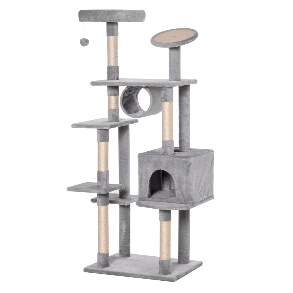 Tiragraffi per Gatti ¨C Minimal ¨C Grigio 60x50x165cm