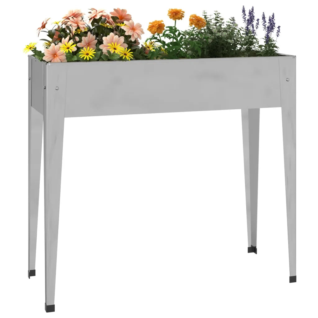 Fioriera da Giardino-Vaso da Esterno 100,5x40,5x90 cm Acciaio Zincato