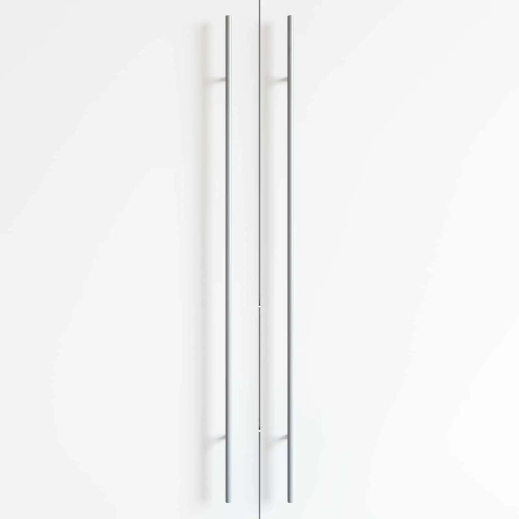 Maniglia per Armadio 2 pz Argento 900 mm Acciaio inossidabile 864741