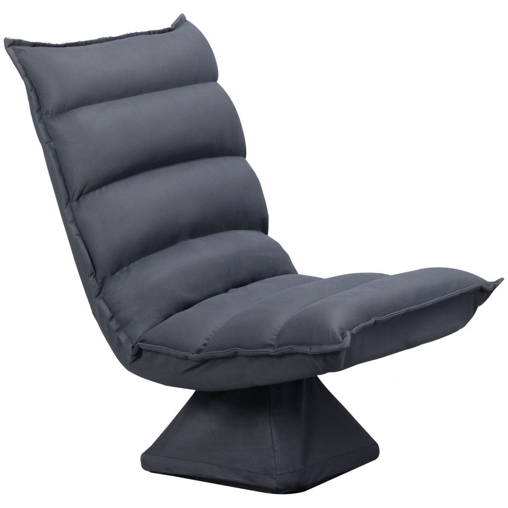 Poltrona girevole reclinabile ¨C zephmum ¨C grigio scuro 62x70x95
