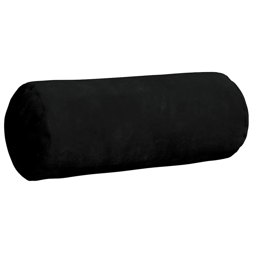 Cuscini a rullo 2 pz | Cuscini per sedie Nero ? 15 x 40 cm Tessuto in Microfibra