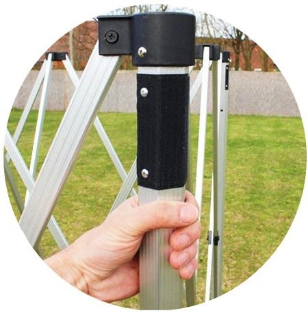 Gazebo 3x4,5 m rosso pieghevole alluminio piantone esagonale 45mm portatile estendibile richiudibile estensibile acciaio con laterali per fiere eventi stand chiosco tenda tendone mercato mercatino    