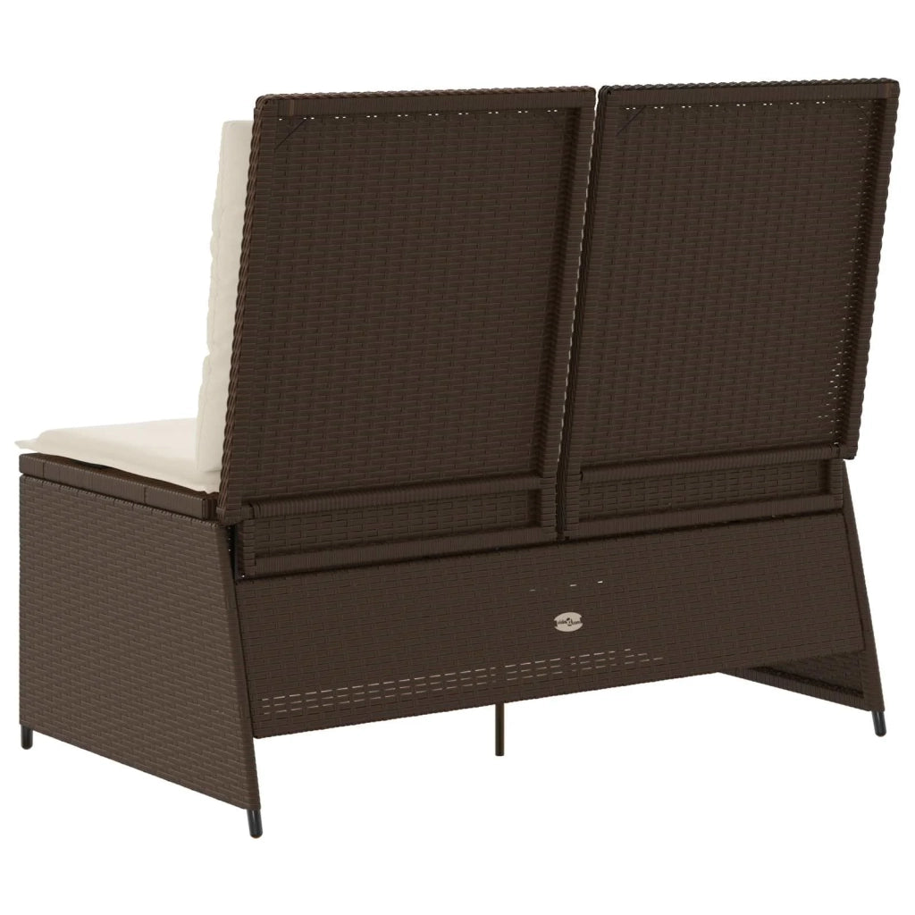 Panchina da giardino Marrone polyrattan 3394468