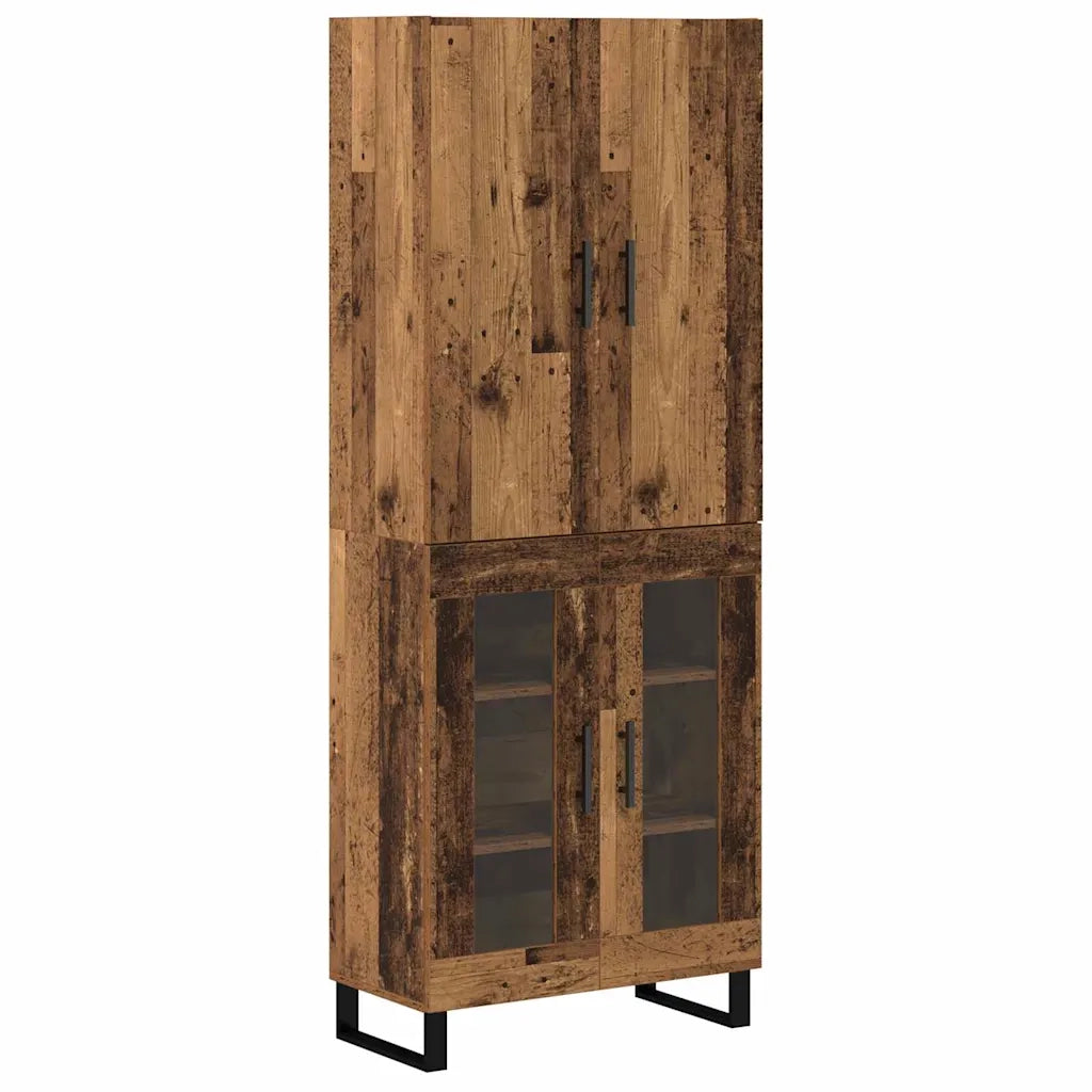 Credenza 2 pcs Legno vecchio 69,5 x 34 x 180 cm 3403198