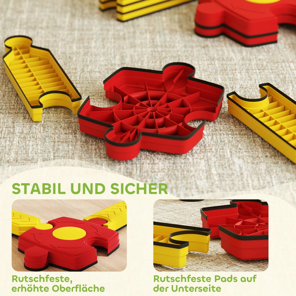 Set di travi sospese per bambini ¨C zephmum ¨C Giallo e rosso