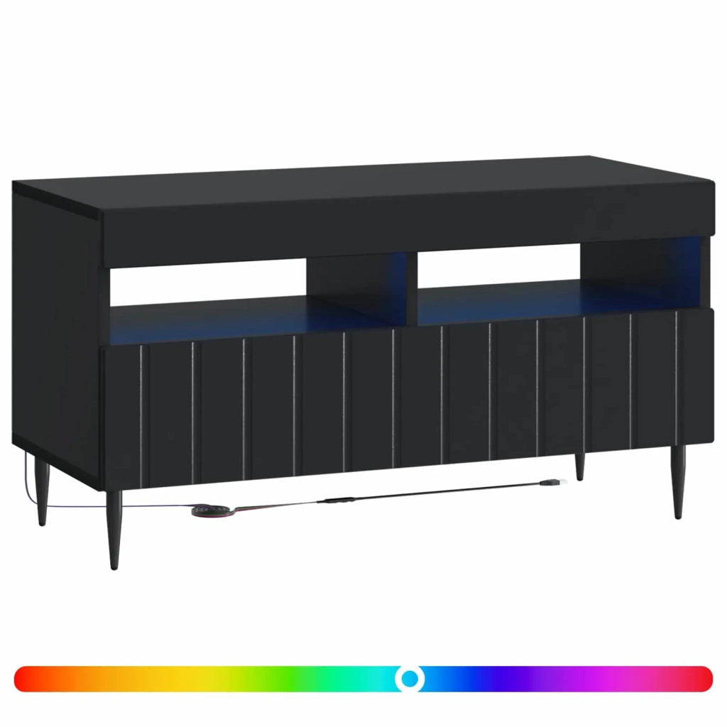 Mobile TV LED Nero Legno ingegnerizzato 896556
