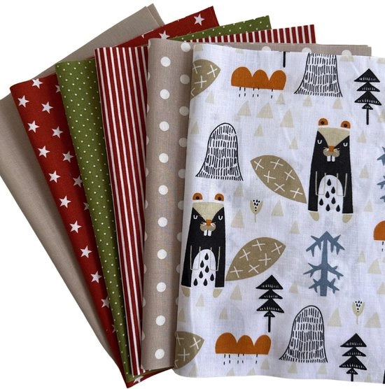 Set di tessuti patchwork in cotone 12 x (25x35cm) (giallogrigio)