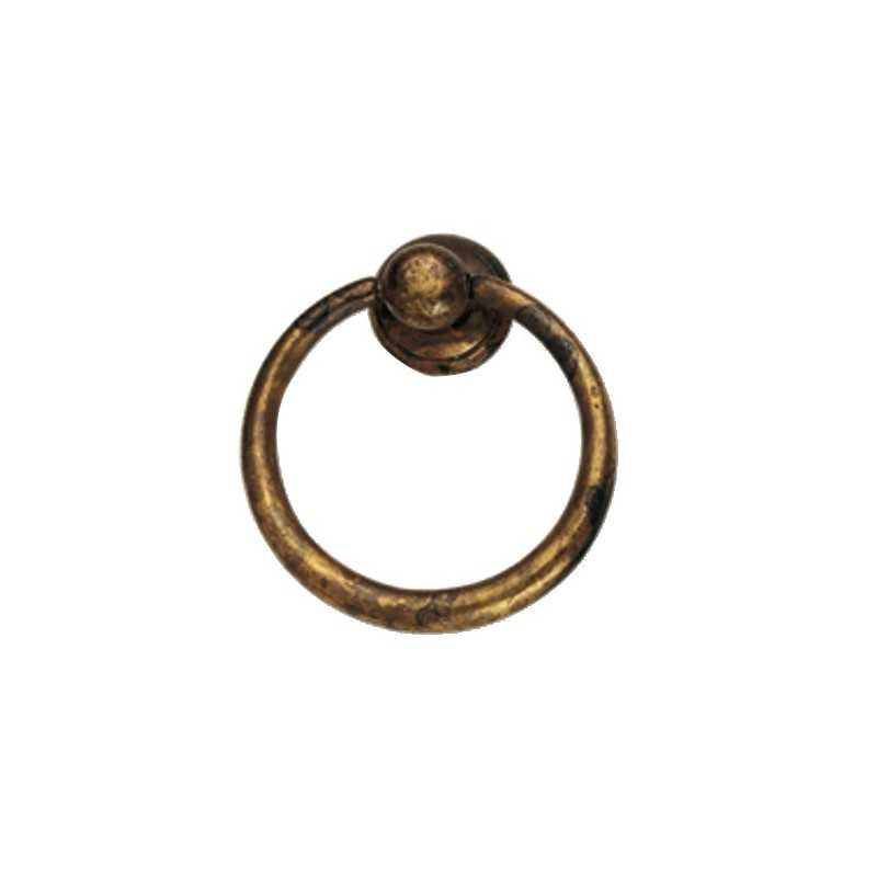 Maniglia Ciondolo Ottone Antico 33X39 2626 Ms