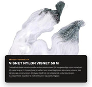 Rete da Pesca Nylon 3 Strati 50m di Lunghezza 1,5m di Altezza