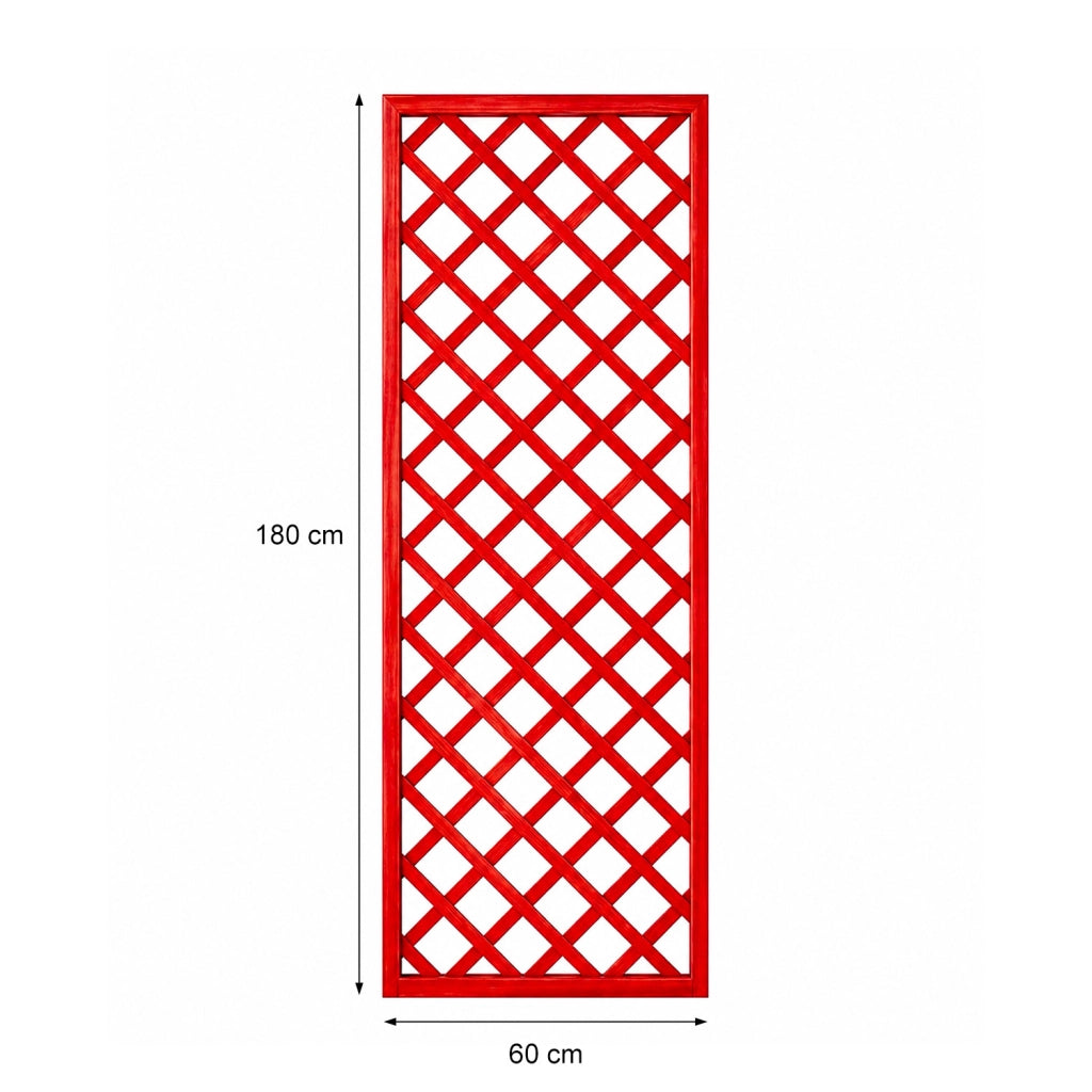 Traliccio In Legno Di Pino Impregnato Per Giardino Balcone E Terrazza Supporto Decorazione Per Piante Rampicanti Privacy Outdoor 60 x 180 Cm Legno Scuro