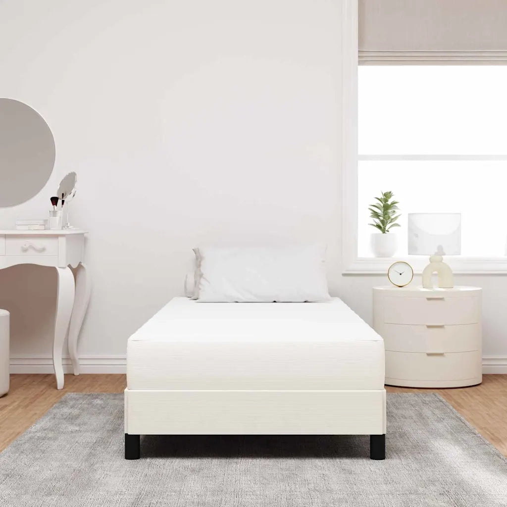 Materasso-Materasso per letto Crema 90 x 200 cm Tessuto