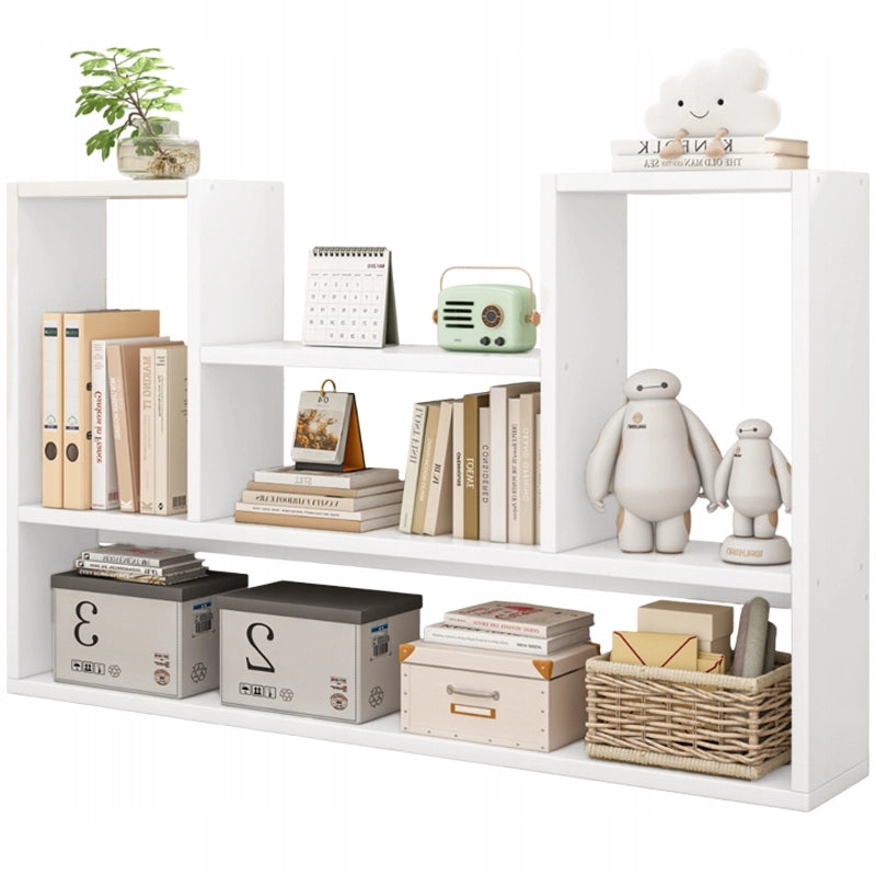 Scaffale per Libri Bianco 100x16x60 cm Ideale per Spazi Ridotti