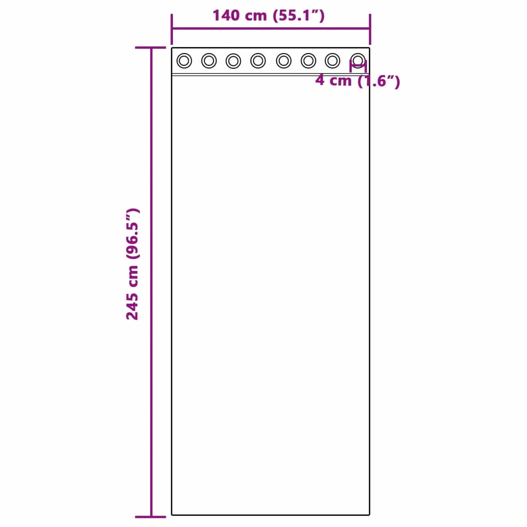 Tende Oscuranti | Tende Blackout 2 pz Grigio chiaro 140 x 245 cm Velluto