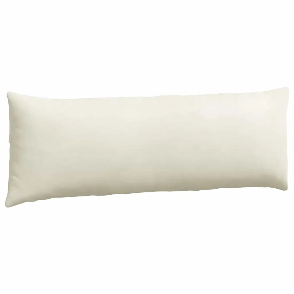 Cuscini da Divano 2 pz-Set di 2 Cuscini per Sofa Crema 120 x 40 cm Tessuto in Cords 951755
