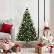 Albero di Natale Artificiale Pieghevole 150 LED Verde 120 cm 3395974