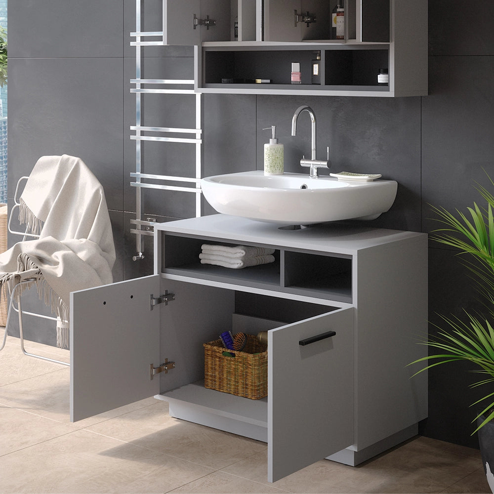 Mobile sottolavabo per bagno Beatrice Grigio 80 x 64 cm Vicco