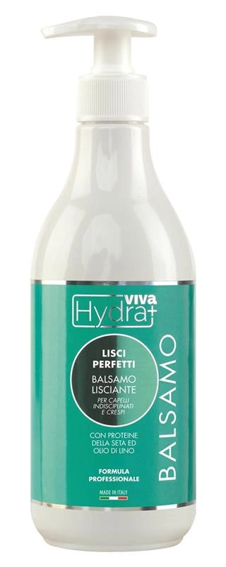 HYDRA VIVA BALSAMO LISCI PERFETTI CON PROTEINE DELLA SETA E OLIO DI LINO 500 ML