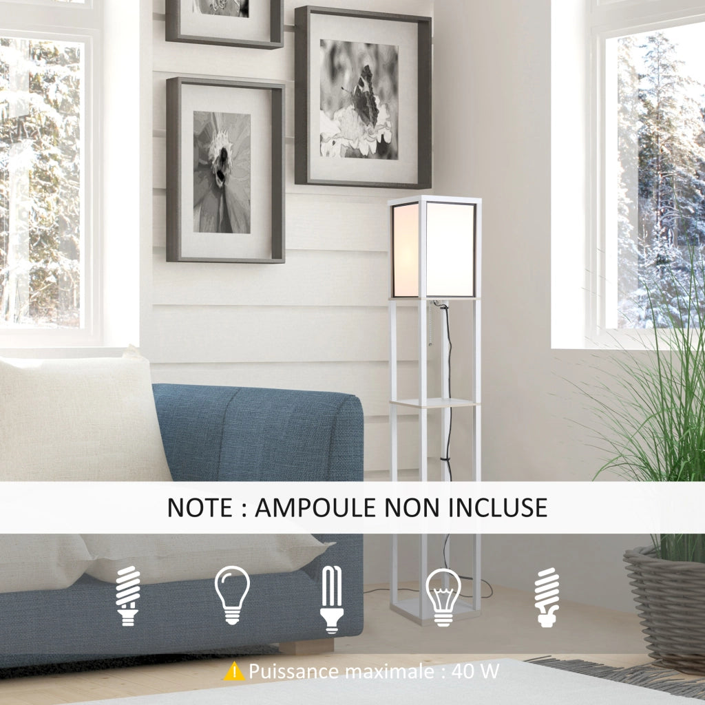 Libreria scaffale ¨C Minimal ¨C MDF bianco 26x26x160 cm