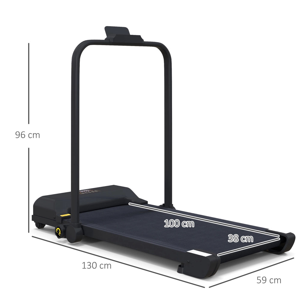 Tapis Roulant Pieghevole 2,5 HP ¨C Minimal ¨C Nero, LED, Telecomando, 10 km/h