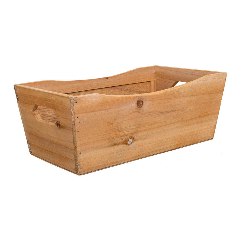 Set di 3 scatole in legno marrone