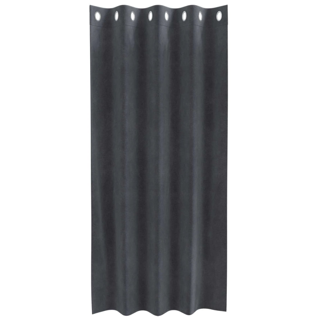 Tende oscuranti 2 pcs Grigio chiaro 140 x 175 cm Velluto 4107254