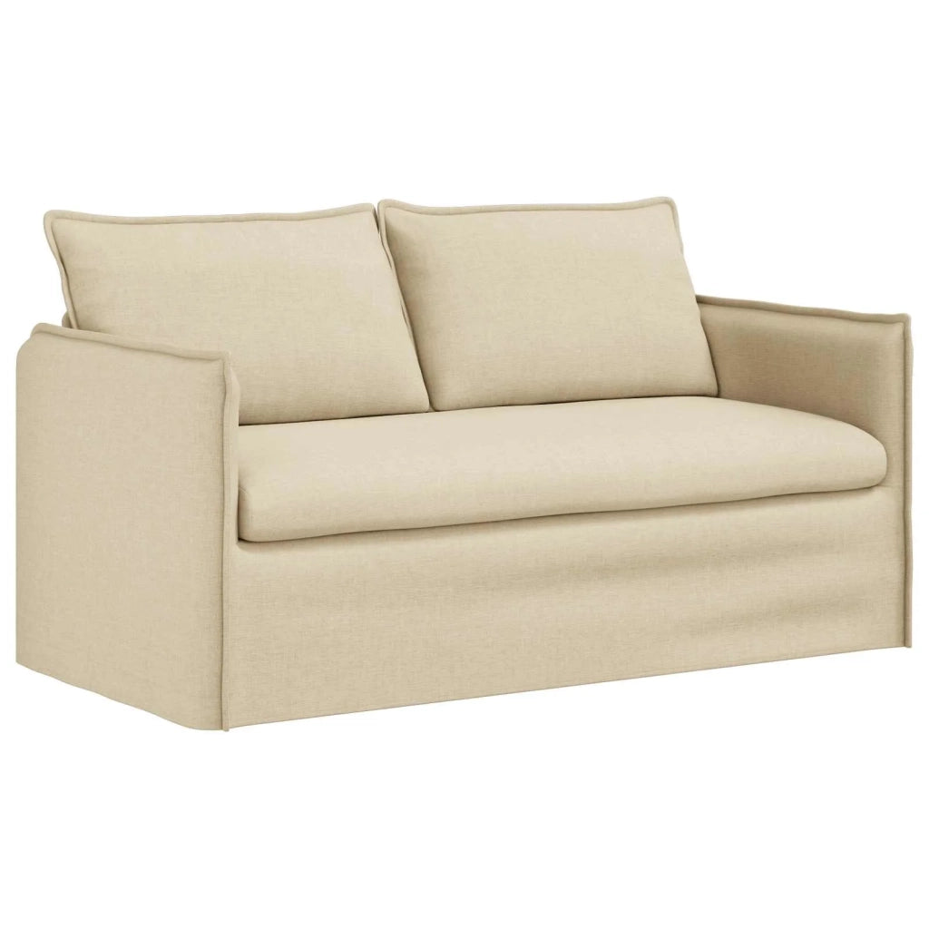 Set di divani 2 pcs Crema 156 x 82 x 85 cm Tessuto 3407572