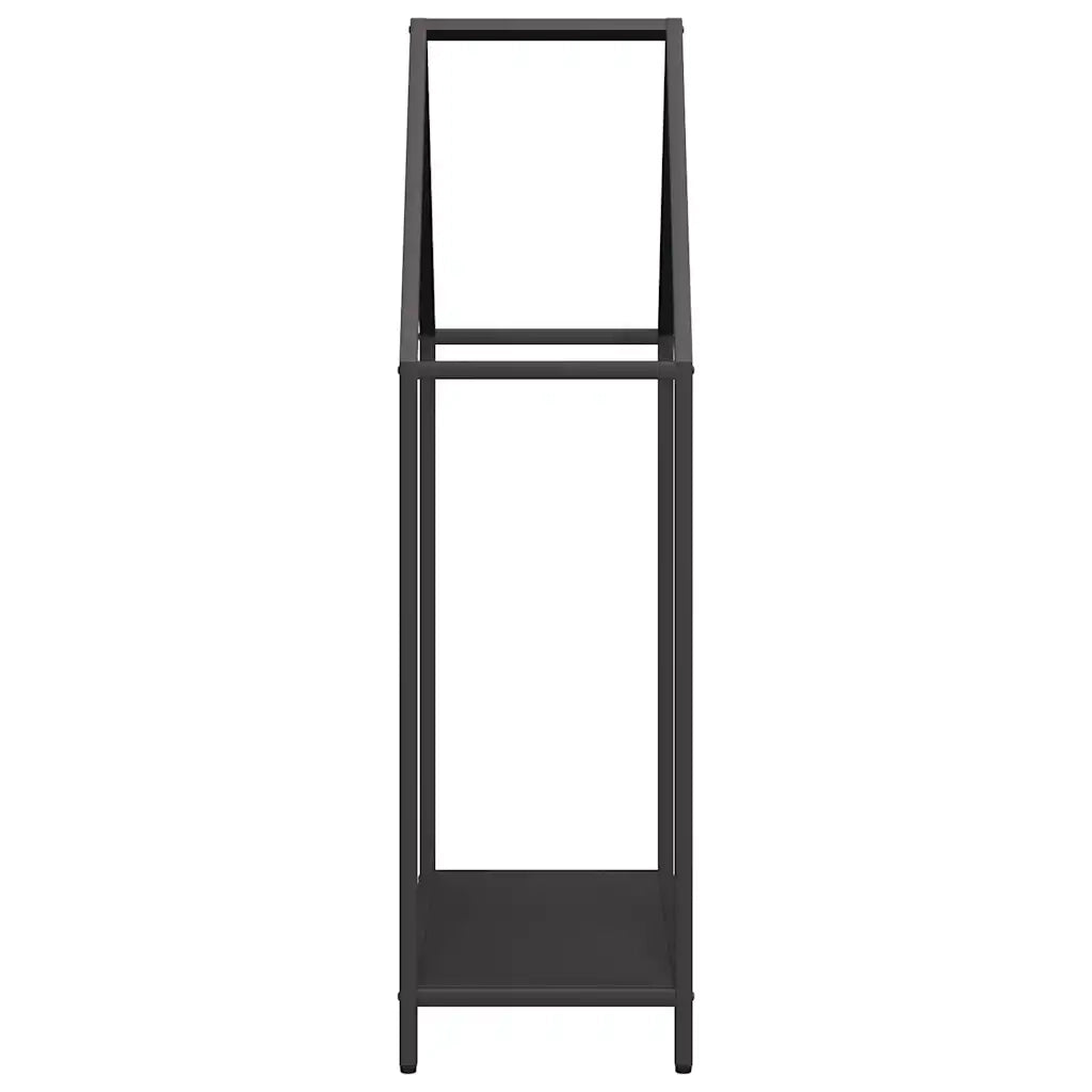 Rastrelliera per Legna da Ardere Nera 60x25x90 cm CFW6386607
