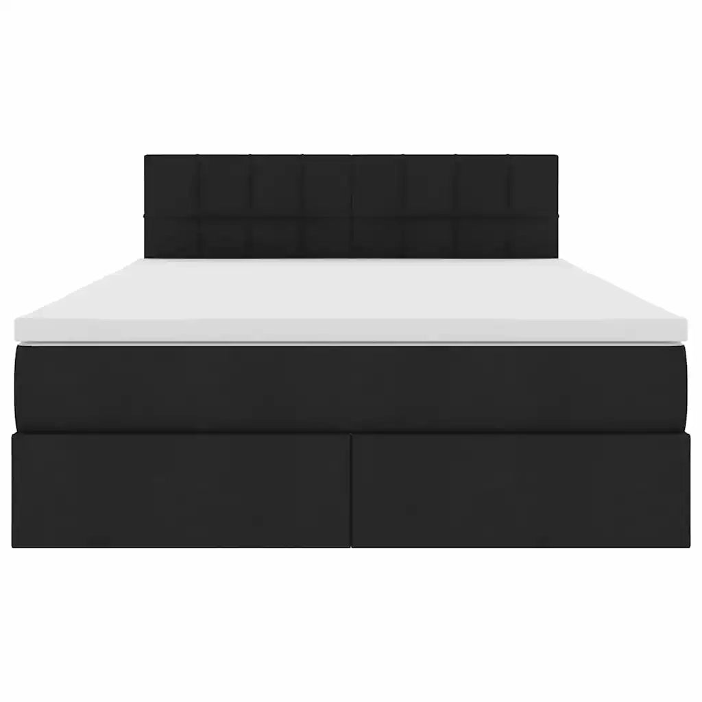 Letto con contenitore e materasso Nero 120 x 200 cm 3370514