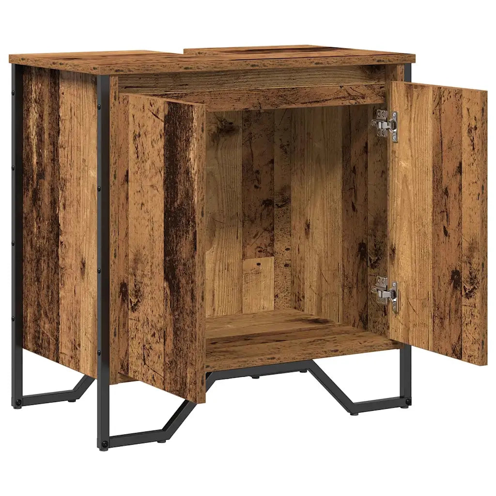 Armadio per Lavabo da Bagno Legno vecchio 60 x 35 x 60 cm 869177