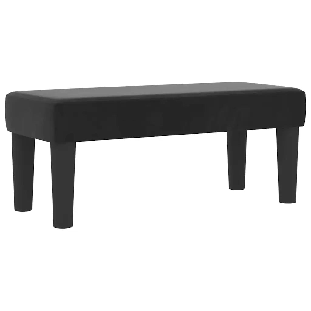 Letto a molle con materasso Nero 80 x 200 cm Velluto 3344542