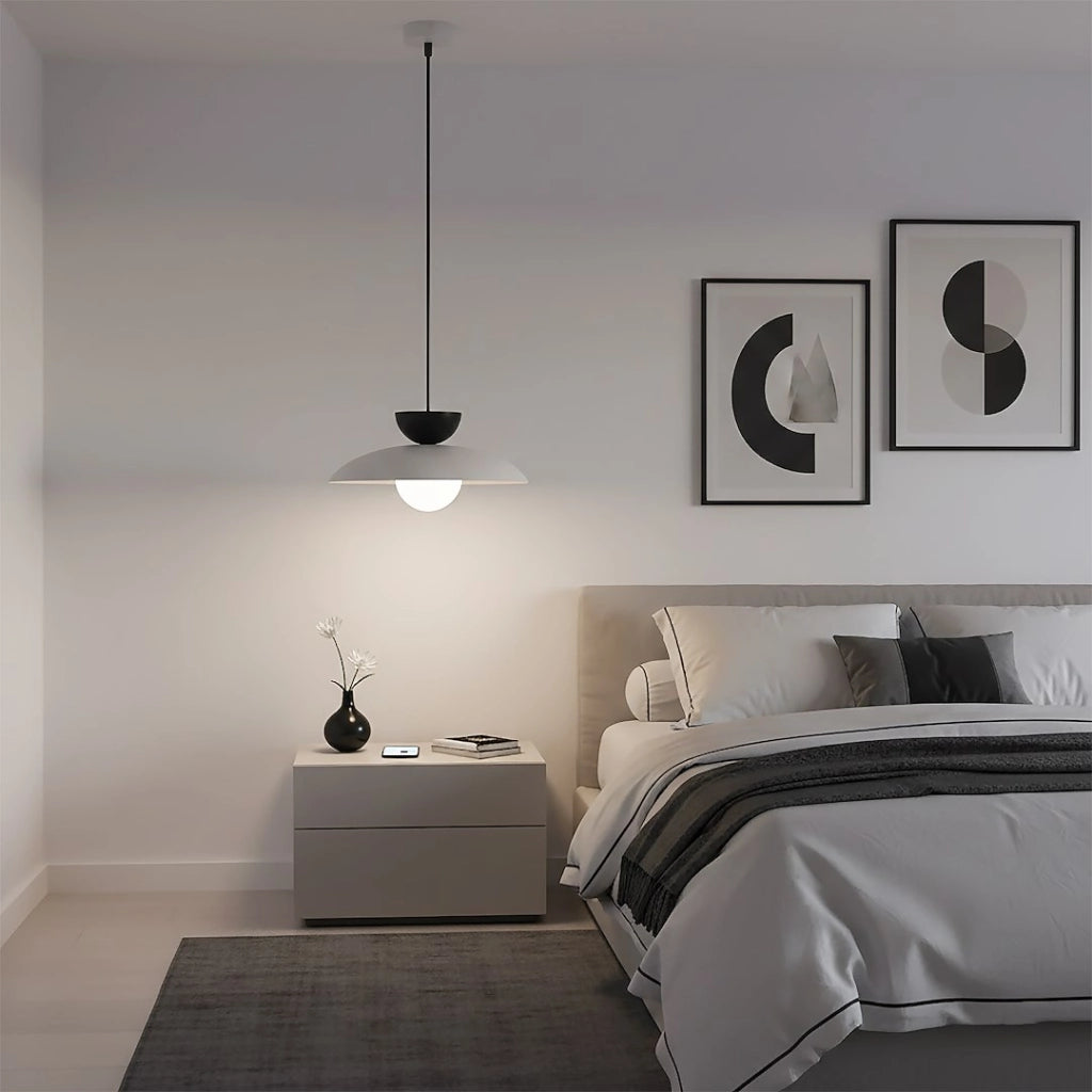 Lampada sospesa MULAN Emibig 1xG9 grigio nero bianco