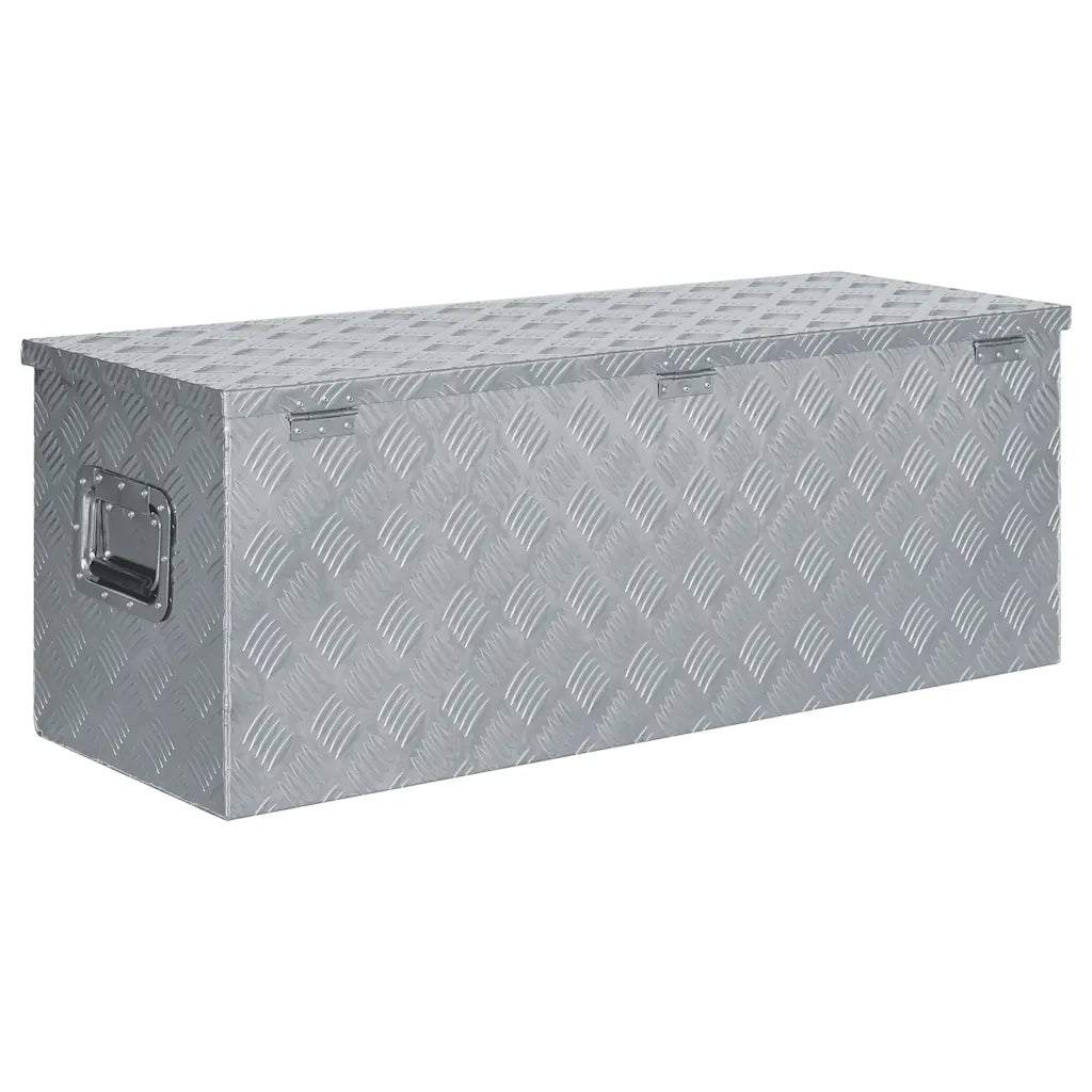 Cassetta in Alluminio 110,5x38,5x40cm Argento 142941