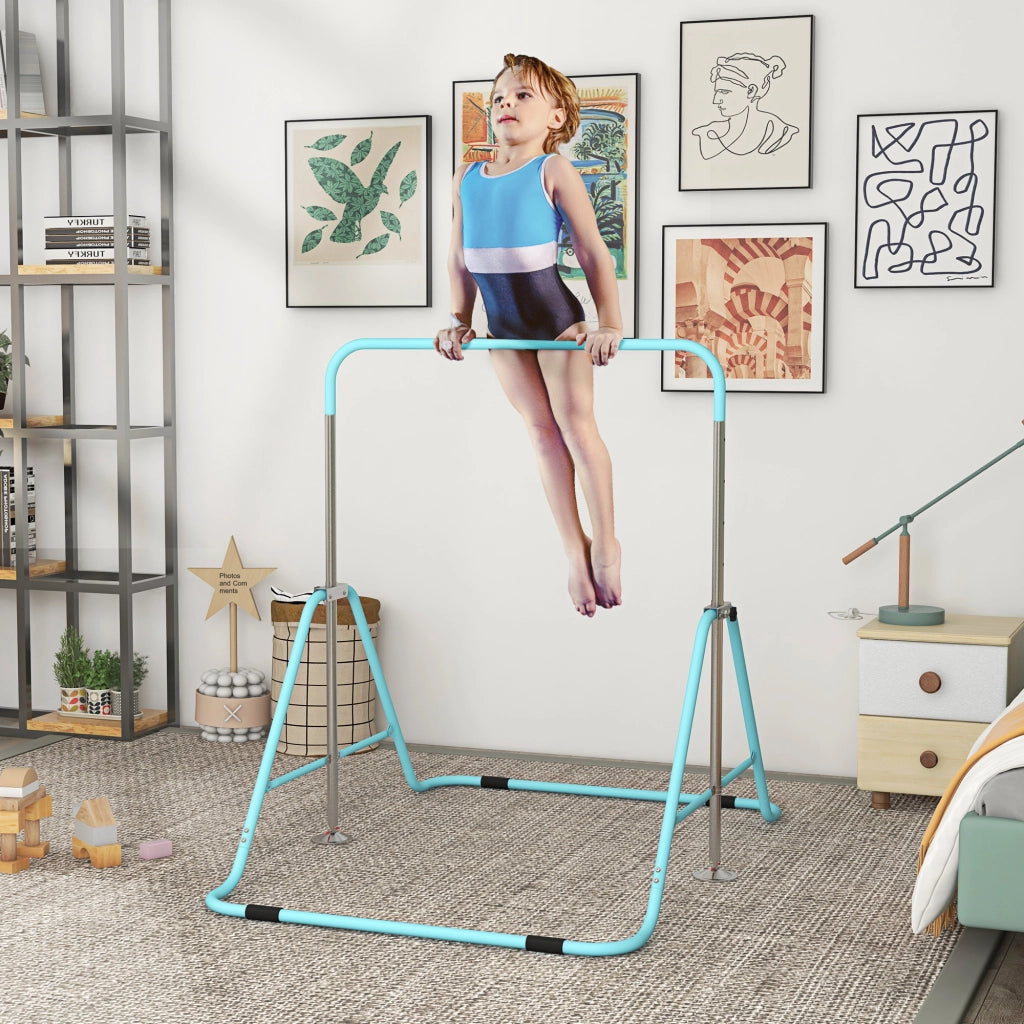 Barra per ginnastica artistica pieghevole regolabile ¨C Minimal ¨C Blu